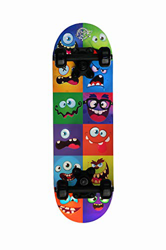 Skatemax - Monopatín para niños de 5 a 10 años, Unisex niños, Monster Face, 20”X5” (51X13cm precio