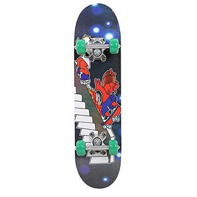 Chnrong Skateboard completo de 23 pulgadas, tabla de skate para adultos, trucos para principiantes, regalo de cumpleaños para adultos y niños, monopat