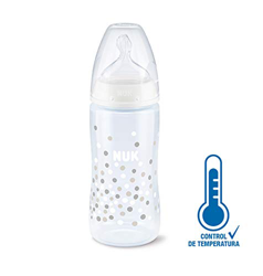 Biberón NUK FC+ PP 300 ml Silicona Con Control de Temperatura de 0-6 meses en oferta