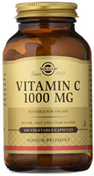 Solgar Vitamina C 1000 mg Cápsulas vegetales - Envase de 100 cápsulas en oferta