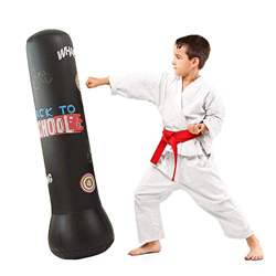 JanTeelGO Saco de Boxeo, Saco de Boxeo de pie para 120 cm un Rebote inmediato para Practicar Karate, Taekwondo y para aliviar la energía acumulada (Ne características