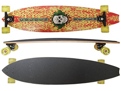 MAXOfit Deluxe Longboard abrasivo de No. 8, 106 cm de Varias Capas y Aspecto de Madera de Arce Canadiense, 19008