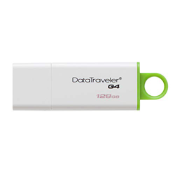 Kingston DataTraveler G4 DTIG4/128 GB - Memoria USB, 128 GB, Verde/Blanco en oferta