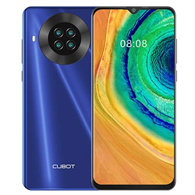 CUBOT Note 20 Smartphone 4G, Teléfono Móvil Libre Android 10.0 6,5 Pulgadas 64GB ROM 4200mAh Quad Cámara12+20MP, Face ID GPS WiFi Dual SIM Quad-Core, 