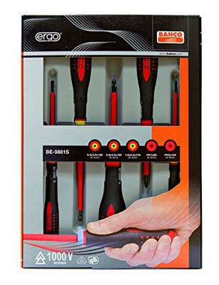 Bahco BE-9881SL SCREW.DR ERGO SET SLIM BLADES