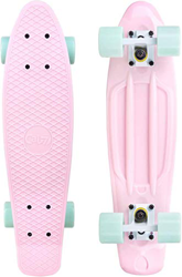 LEYU - Monopatín para niños y adolescentes (55,88 cm), diseño retro de mini skateboardPP para principiantes características