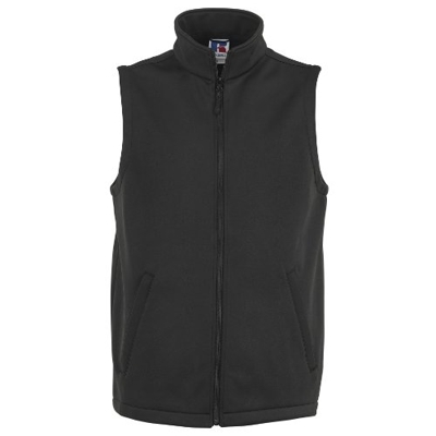 Russell - Chaleco elegante softshell medilo Gilet para hombre (M/Negro)