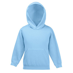 Sudadera con capucha para niños (unisex), de la marca Fruit of the Loom Azul Azure Blue 14 años precio