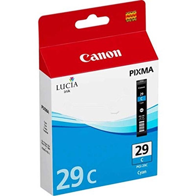 Canon PGI-29 C Cartucho de tinta original Cian para Impresora de Inyeccion de tinta Pixma PRO1