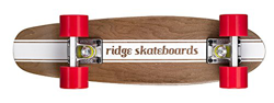 Ridge Skateboards Maple Mini Dark Dye - Longboard, Color Rojo, Talla 22-Inch en oferta