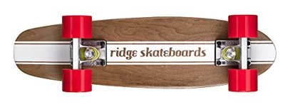 Ridge Skateboards Maple Mini Dark Dye - Longboard, Color Rojo, Talla 22-Inch