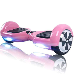 Windgoo N1 Overboard Hoverboard, 6.5 Pulgadas 250W 2WD Glyboard, Actualiza con Luz LED, Regalo para Niño Adulto (Pink-Bluetooth) precio