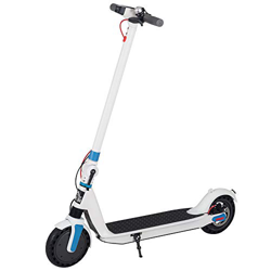 HOMCOM Patinete Eléctrico para Adultos y Adolescentes Scooter Eléctrico Plegable con Ruedas de Caucho Macizo Faro Luz de Freno Carga 120 kg 104x44x116 precio