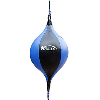 YUENA CARE Bola de Velocidad de Boxeo para Adultos Speedball de Boxeo Profesional Bola en Forma de Pera Colgante para Entrenamiento Fitness Azul Negro