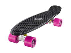 Ridge Retro 22 Skateboard, Unisex, Negro/Rosa, 58 cm precio