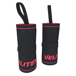 Velites Muñequeras Profesionales bicapa para Crossfit, Gimnasio o Halterofilia Core (Rojo) precio