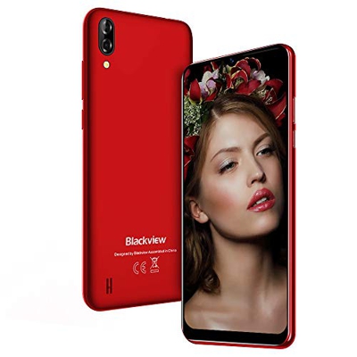 Teléfono Móvil, Blackview A60 Smartphone de 6.1" (19.2:9) Waterdrop Screen Movil, 16GB ROM, 128GB SD, 13MP+2MP+5MP, Android 8.1 Teléfono Libre Dual SI