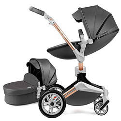 Silla de paseo Reversibilidad rotación multifuncional de 360 grados con buggy asiento y capazo 2020 Nueva actualización (gris oscuro) precio