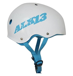 lordofbrands Alk13 Casco Helmet H2O Plus for Skate BMX Rollers. Blue White L (57-59cm) en oferta