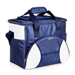 INTEY - Nevera portátil de 20 L, para camping, aislante, color azul y verde, azul precio