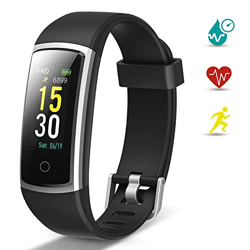 Lintelek Pulsera Actividad, Reloj Inteligente con Medidor de Ritmo Cardíaco Presión Arterial, Reloj Deportivo Compatible a Android y iOS para Hombre M precio