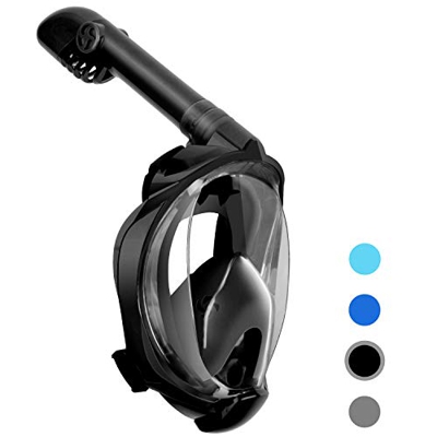 Unigear Máscara De Buceo Gafas Snorkel Facial Completa Adulto 180° Vista Panorámica con Camara Deportiva para Bucear Natación Anti-Vaho Anti-Fugas Mod