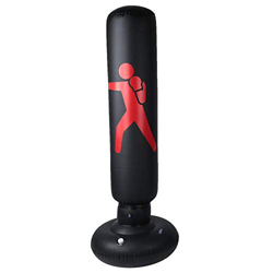 Vobor 160cm PVC Fitness Boxeo Inflable Saco de Arena Columna Tumbler Saco de Arena para Adultos Niños(Negro) en oferta