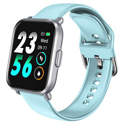 HolyHigh Smartwatch Fitness Pantalla Táctil Reloj Inteligente Fitness con Ritmo Cardíaco & Monitor de Sueño Cronómetro Podómetro IP68 Impermeable Rast en oferta