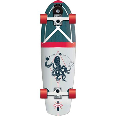 Flying Wheels Surf Skate LUSKA 31,5" Lombard Surf Series Blue, Azul, 31.5"