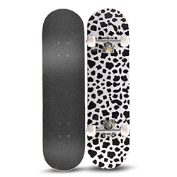 hdfj12142 31"x 8" 7 Capas de Arce Canadiense Doble Cubierta cóncava Cruiser Trick Skateboard para Adolescentes, Principiantes, niñas, niños, Adultos-m en oferta