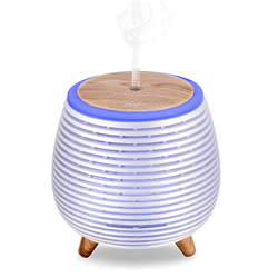 Ckeyin Humidificador Electrico，Humidificador Aceites Esenciales，Silencio, Lámpara de 7 Colores, 2 Modos de Pulverización, Apagado Automático, Hogar, D precio