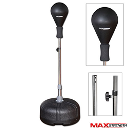 MAXSTRENGTH - Pera de boxeo con pie y base (altura ajustable), color negro PUNCH BALL características