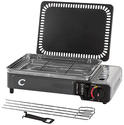 VTK Camping – SuperCook Duo – Grill y plancha portátil de gas – 2200 W