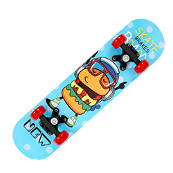 Aixgxt Skateboard para niños, monopatines completos – Tabla de skate estándar con ruedas de arce para principiantes, niños, niñas y adolescentes, 23.6 características