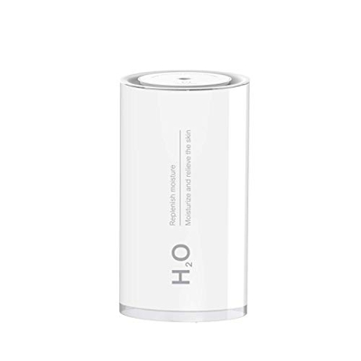 Humidificadores Bebés, 400ml Humidificador ultrasónico mini Control táctil para dormitorio, oficina en casa, bebé con luz nocturna regulable, 19dB sil