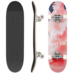 Hikole Skateboard Completo, Pro 31 Pulgadas Monopatín para Adolescentes Principiantes Niñas Niños Adultos, 9 Capas Monopatín de Madera de Arce (8) precio