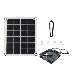 Nrpfell Extractor Paneles Solares, Extractor Solar una Prueba de Agua 5V10W, Extractor para VehíCulos Recreativos, Invernadero características