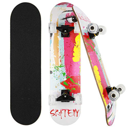 CLYCTIP Una patineta Completa, Adecuada para Adolescentes, Principiantes, niñas, niños y Adultos. Patineta Profesional de 31 Pulgadas, patineta de Arc precio