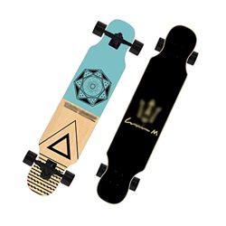 ZXCMNB Scooter Maple Long Board Brush Street Dance Board Cuatro Ruedas Doble Skateboard Skateboard Principiante Teen Boy Girl Profesional Skateboard S en oferta