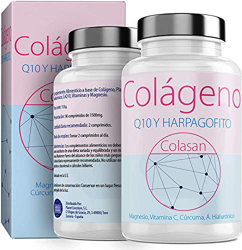 Colágeno Con Magnesio |Vitamina C|Ácido Hialurónico + Q10 |Cúrcuma|Hárpago| Vitamina D3 |Suplemento Para Una Piel Radiante y Un Buen Mantenimiento las en oferta