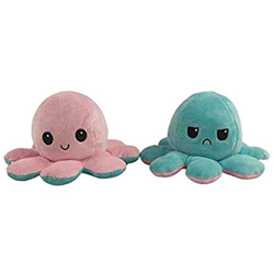 Peluche de Pulpo Reversible, Bonitos Juguetes de Peluche, muñeco Vibrante de Doble Cara, el Pulpo Reversible Original de Felpa, Bonitos Juguetes de Pe en oferta