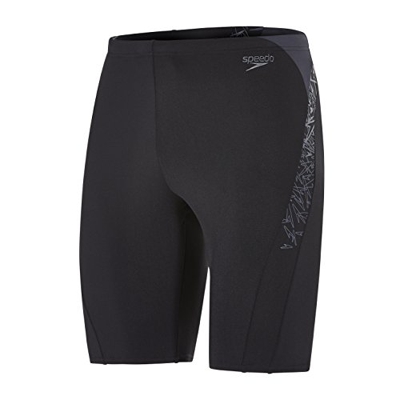 Speedo Boom Splice Bañador, Adult Male, Negra/Oxid Gris, 28 (ES 70 CM)