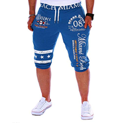 Pantalones Cortos Hombre Verano 2019 Nuevo SHOBDW Casual Impresión de Letras Pantalones Hombre Chandal Cordón Elástico Pantalones Cortos Hombre Deport características