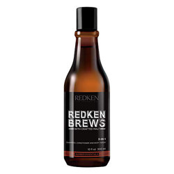 Redken brews man 3-in-1 shampoo, conditioner e bodywash 300ml. en oferta