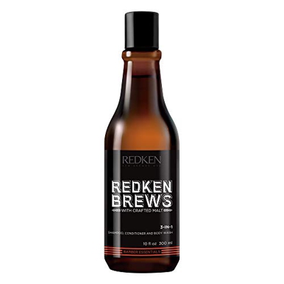 Redken brews man 3-in-1 shampoo, conditioner e bodywash 300ml.