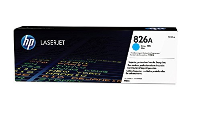 HP 826A - Cartucho de tóner original LaserJet para Laserjet Enterprise serie M855, color cian