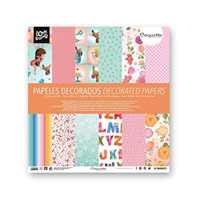 Busquets - Papeles Decorados Scrapbooking Coquette 30,5x30,5