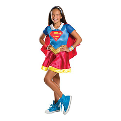 Warner-I-620742L-Disfraz para niña, diseño de Super héros-Super-girl talla L (8-10 anos) características