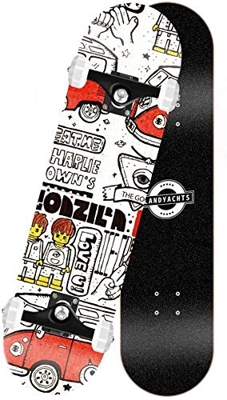 Monopatín Longboard Cruiser Completo Skateboard Trucos de estilo libre de Longboard monopatín completo crucero profesional combado doble Patín calle c