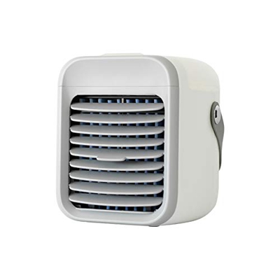 Enfriador de Aire portátil, Mini 3 en 1 Ventilador Purificador Humidificador, Ventilador de Mesa USB con batería incorporada para Oficina en el hogar 